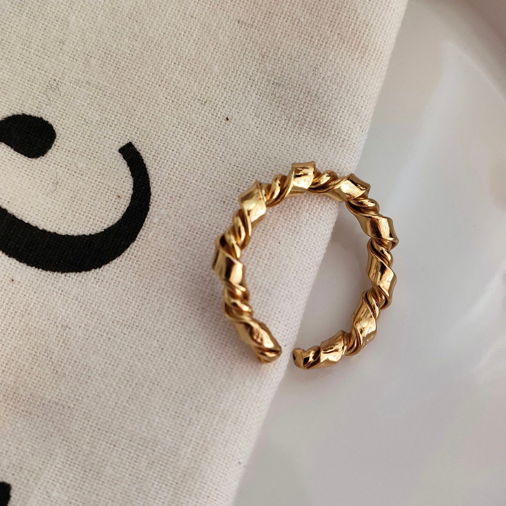 18K Gold Plated Silver Ring - neverland accessories