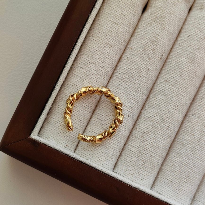 18K Gold Plated Silver Ring - neverland accessories