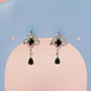 Black Charm Drop Earrings - neverland accessories