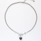 Black Heart Pendant Chain Necklace - neverland accessories