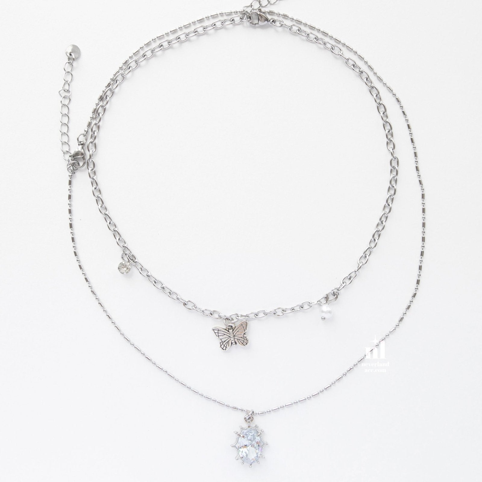Butterfly Multi Chain Necklace - neverland accessories