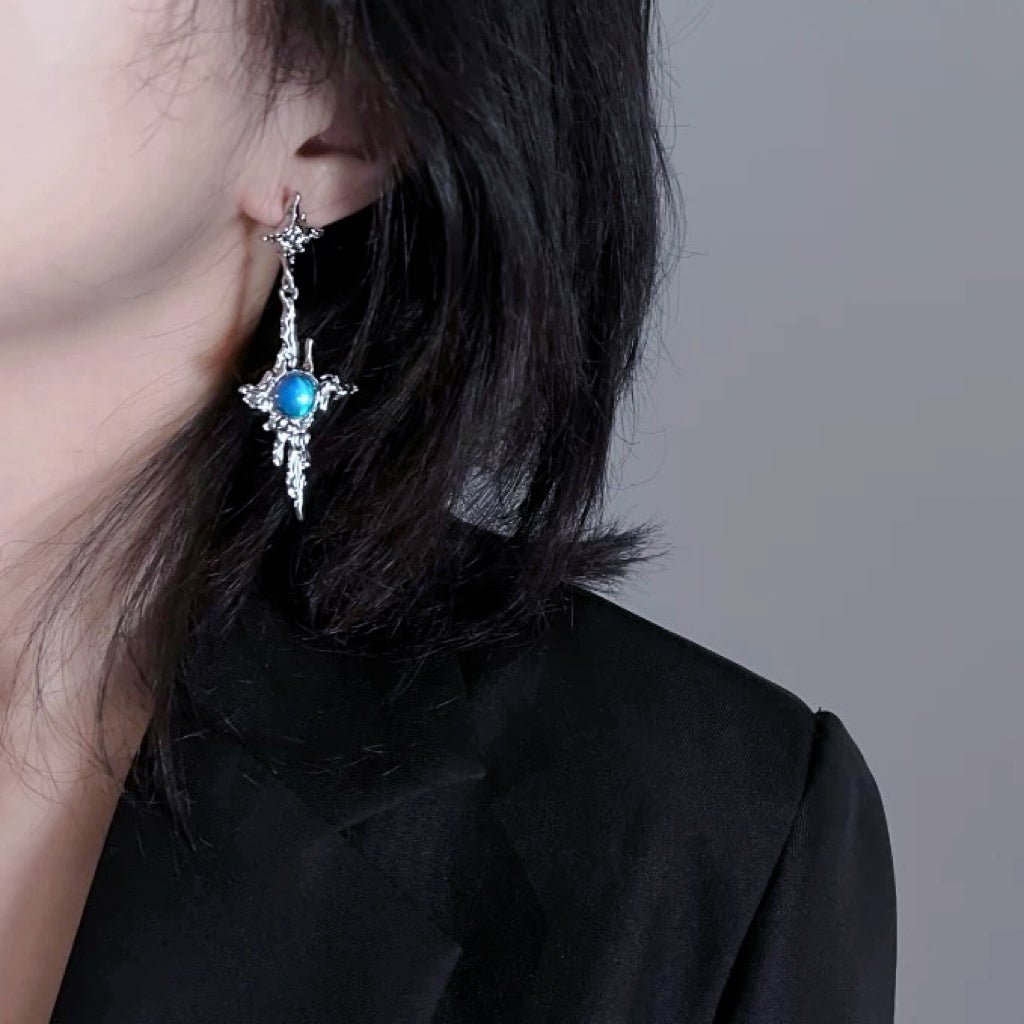 Fluid Star Moonlight Drop Earrings - neverland accessories