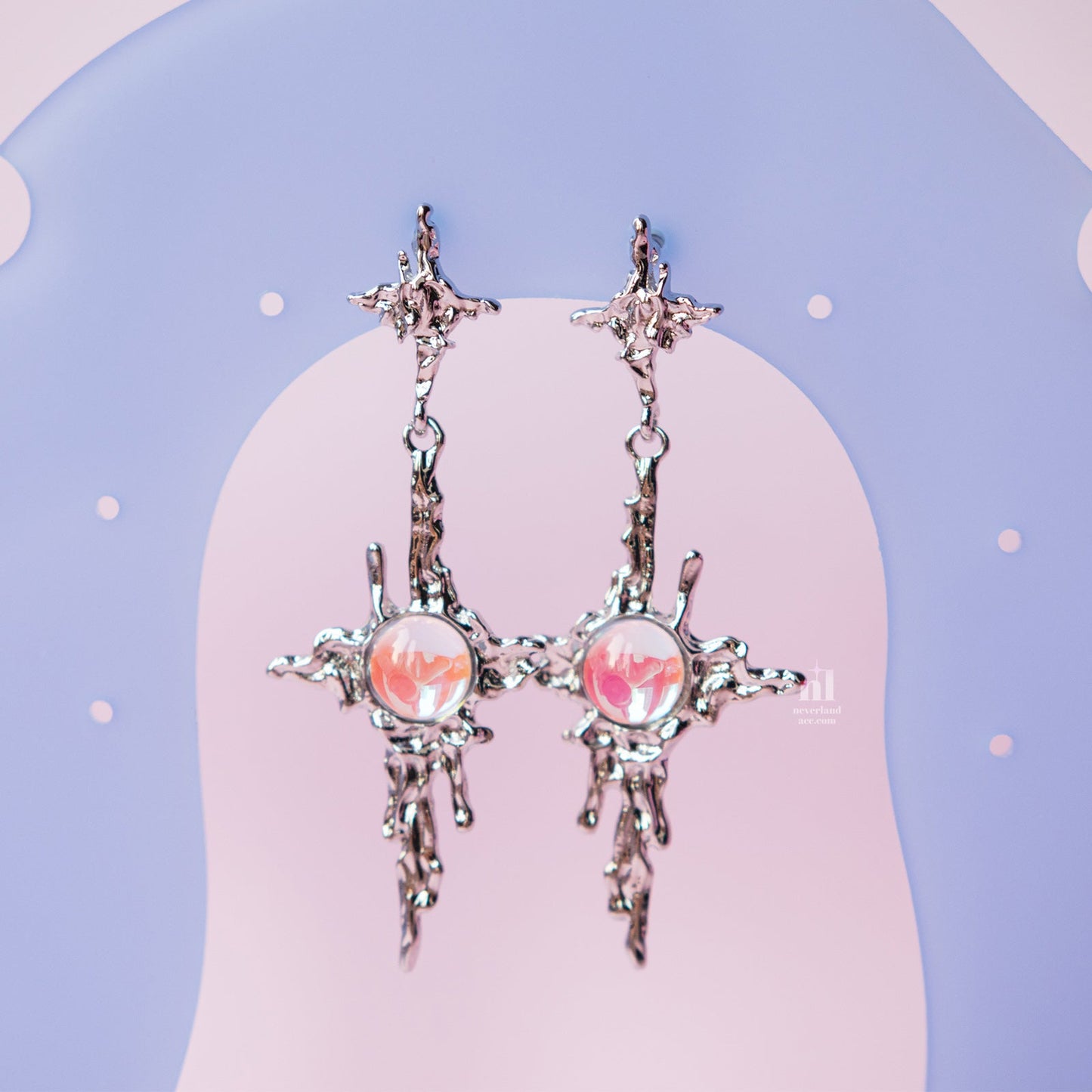 Fluid Star Moonlight Drop Earrings - neverland accessories