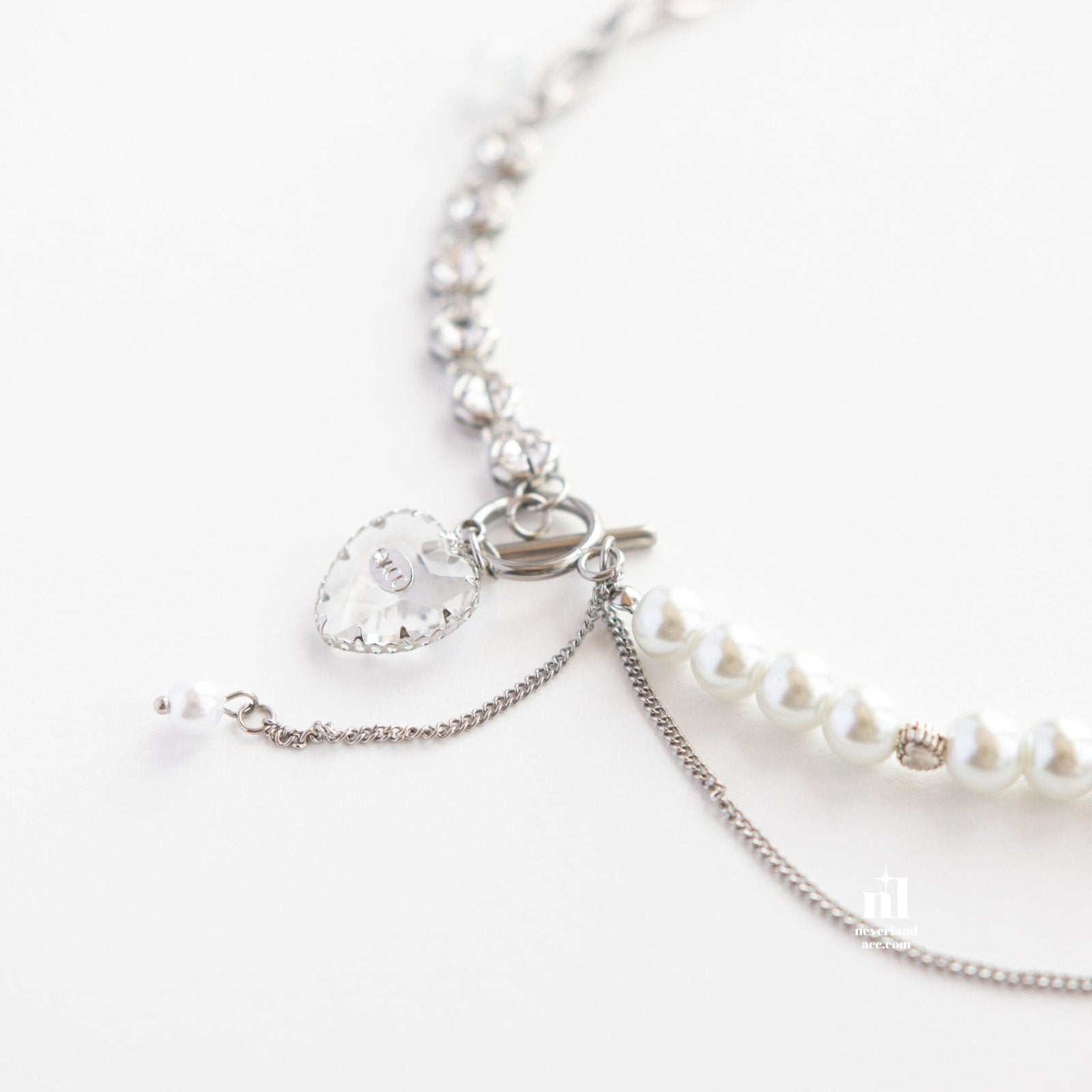 Heart Pendant Zircon Chain Necklace - neverland accessories