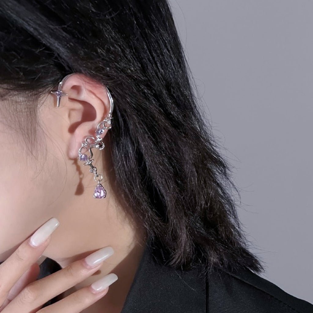Purple Galaxy Ear Clip - neverland accessories