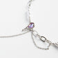 Purple Glass Heart Pendent Necklace - neverland accessories