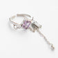 Purple Shiny Pendant Ring - neverland accessories